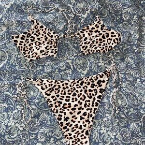 Leopard Print Bikini Set